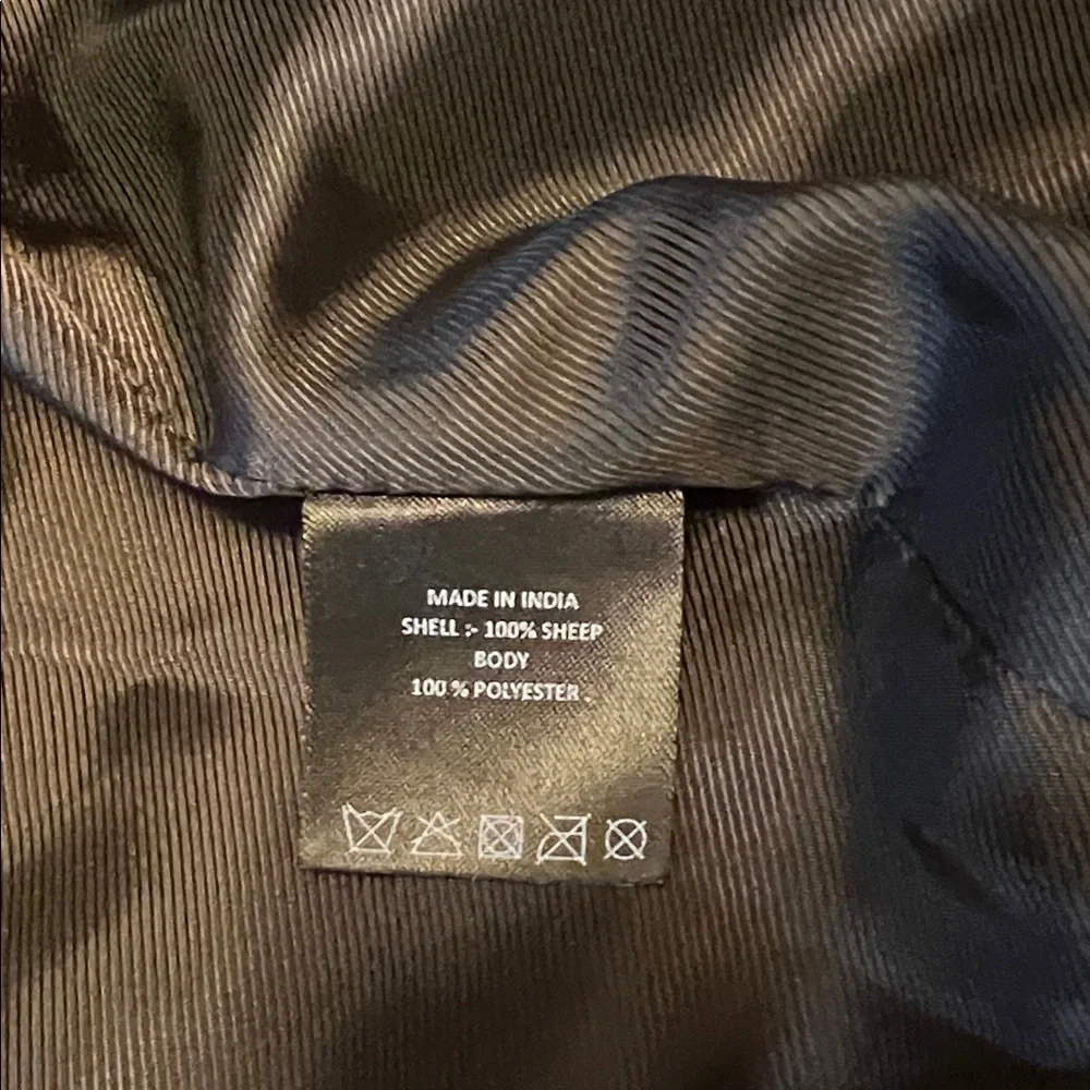 Men's Two-Tone Lambskin Puffer Jacket - Picture 4 of 5